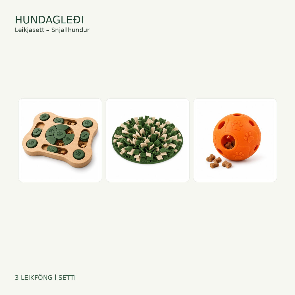 Leikjasett – Snjallhundur